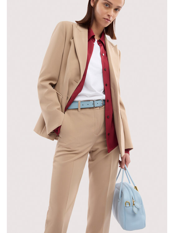 Trussardi Trussardi Marynarka Q960A000426N012 Kremowy Regular Fit