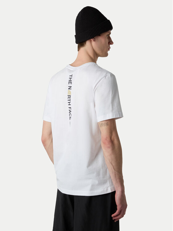 The North Face The North Face T-särk Vertical NF0A8EE7 Valge Regular Fit