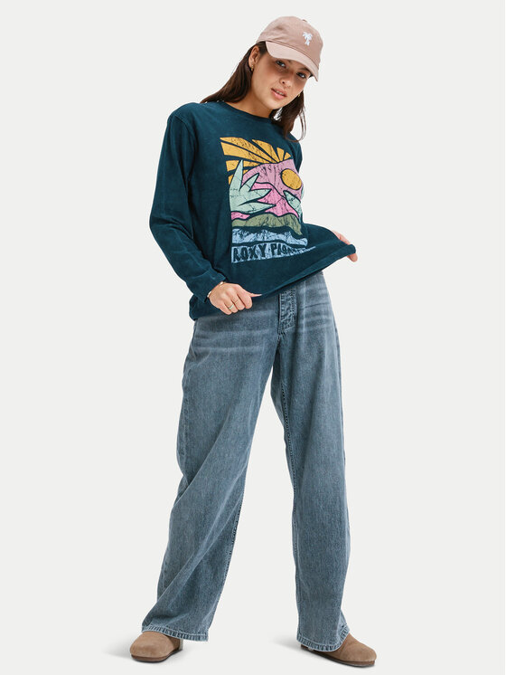 Roxy Roxy Блузка Hangloose Washed ERJZT06028 Чорний Relaxed Fit