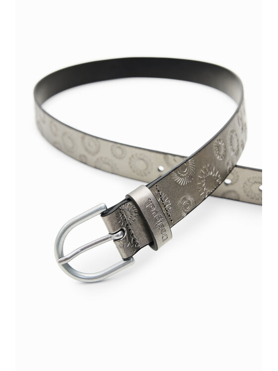 Desigual Desigual Pasek Damski EMBOSSED Szary