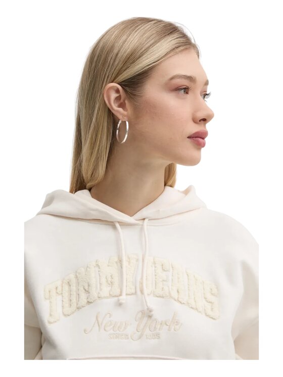 Tommy Hilfiger Tommy Hilfiger Bluza dw0dw19413 Biały Regular Fit