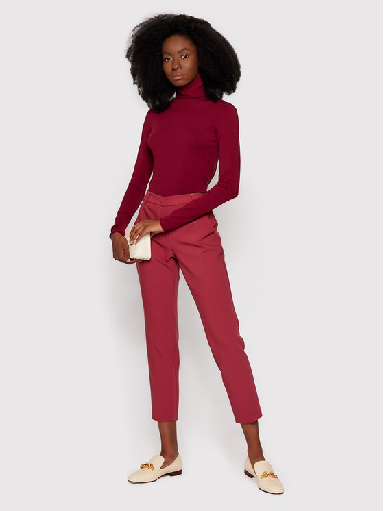 Dolcevita Diedro 63619021 Bordeaux Slim Fit