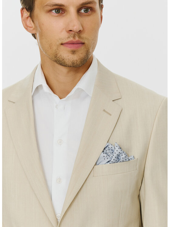 Pako Lorente Pako Lorente Marynarka P24SF-3G-004 Beżowy Slim Fit