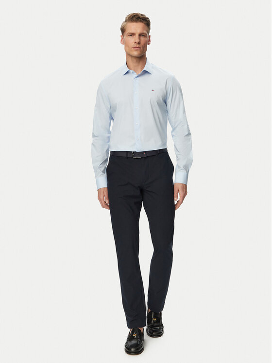 Tommy Hilfiger Tommy Hilfiger Camicia MW0MW38347 Celeste Slim Fit