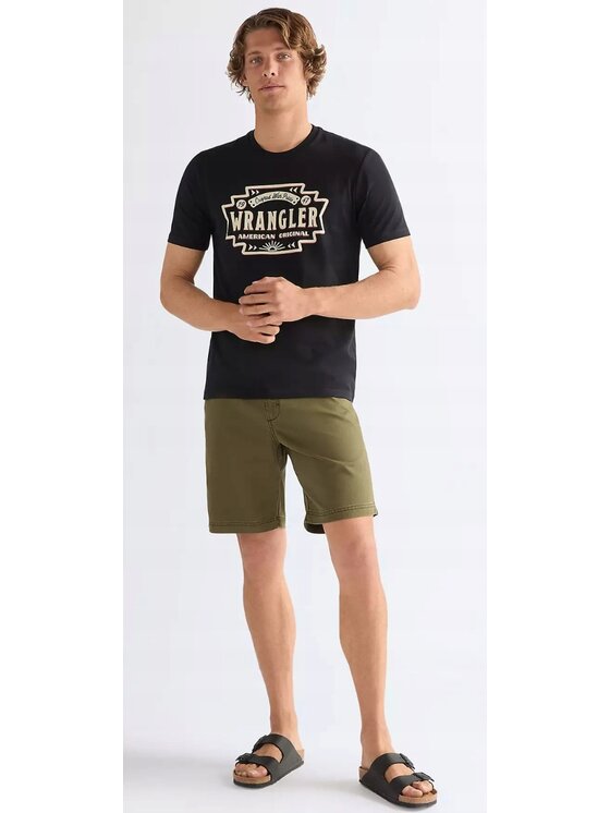 Wrangler Wrangler T-Shirt 112378453 Czarny Oversize