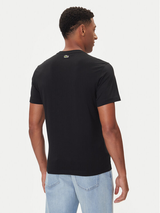 Lacoste Lacoste Marškinėliai TH5634 Juoda Regular Fit