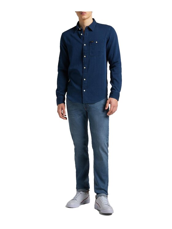 Lee Lee Jeansy L707SQXO Niebieski Regular Fit
