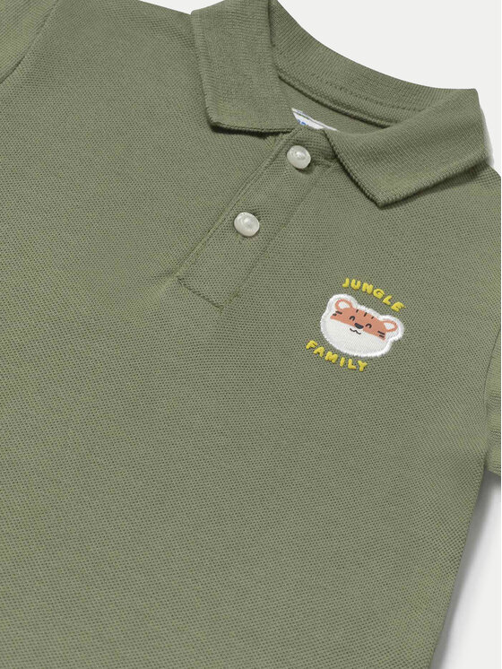 Mayoral Mayoral Polokošeľa 1108 Zelená Regular Fit