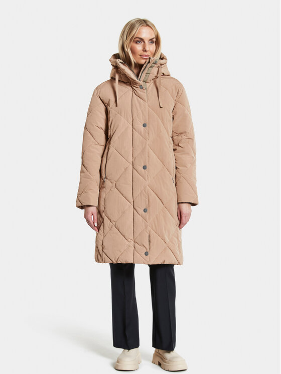 Didriksons Zimné bundy Torun 504377 Béžová Relaxed Fit