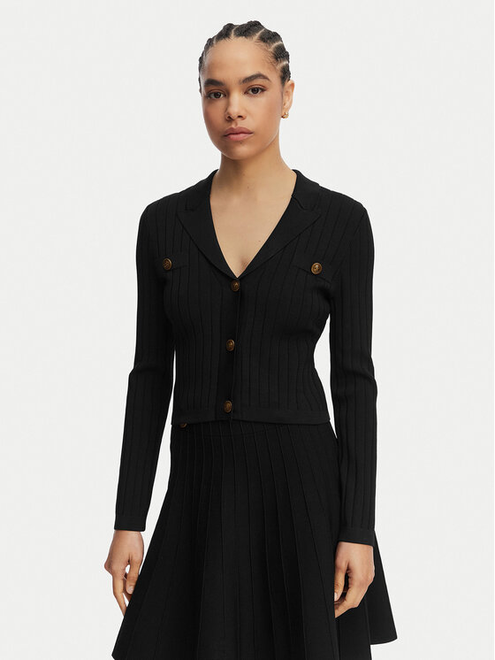 Guess Guess Кардиган W5YR11 Z0130 Черен Regular Fit