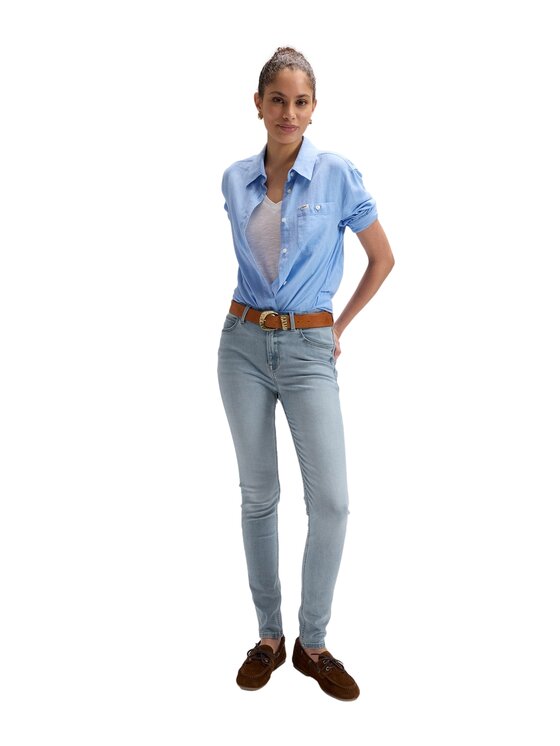 Lee Lee Jeansy 112378945 Niebieski Skinny Fit