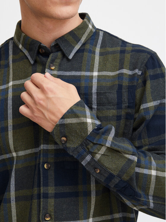 Solid Solid Srajca 21107051 Zelena Regular Fit