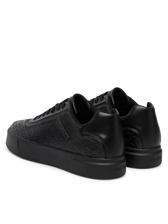 Calvin Klein Calvin Klein Sneakersy Beasket Cup Oxf Lup Hf Aop Lth HM0HM02132 Černá