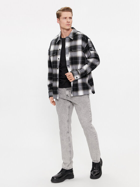 Calvin Klein Jeans Calvin Klein Jeans Jeans hlače Authentic Straight J30J324563 Siva Straight Fit