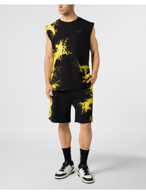 Plein Sport Plein Sport Szorty sportowe 28337 Czarny Jogger Fit