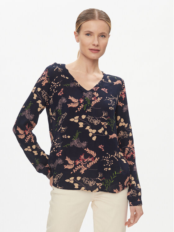 Kaffe Kaffe Bluse 10504059 Dunkelblau Regular Fit