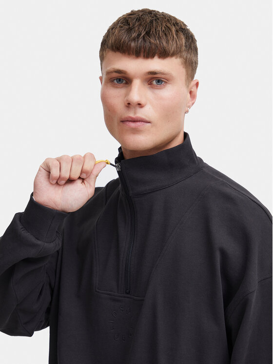 Solid Solid Bluză Ilham 21108129 Negru Relaxed Fit