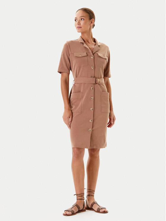 Tatuum Tatuum Сукня-сорочка Zoe T2502.203 Бежевий Regular Fit