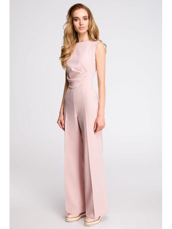 Stylove Stylove Kombinezon S115 Różowy Wide Leg