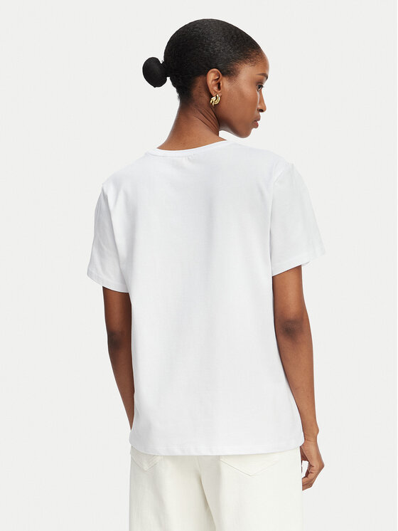 Marella Marella T-Shirt Emme by Marella Gola 2615971072 Κρεμ Regular Fit