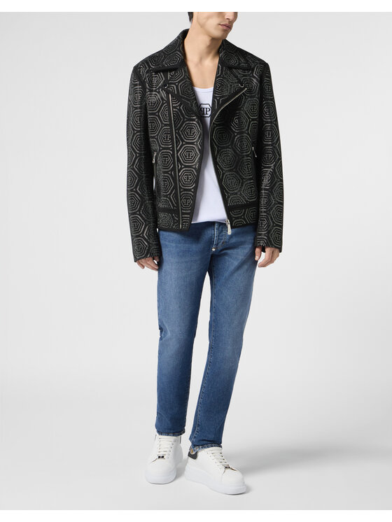 PHILIPP PLEIN PHILIPP PLEIN Jeansy 30579 Niebieski Straight Leg