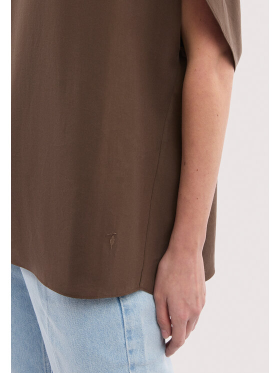 Trussardi Trussardi Top D4546200007N032 Brązowy Regular Fit