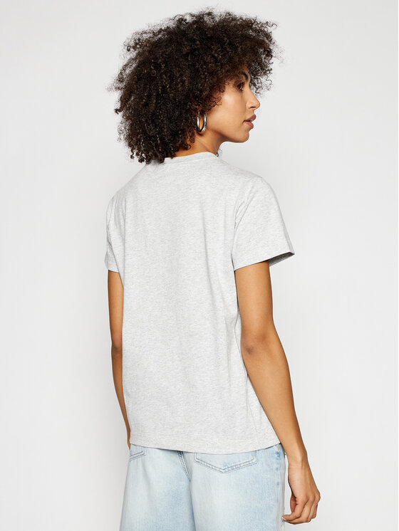 T-shirt Script Logo 110992 Grigio Heritage Fit