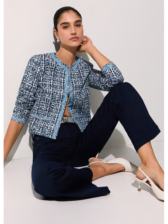 Liu Jo Liu Jo Spodnie materiałowe WA6403T367A93924 Niebieski jasny Regular Fit
