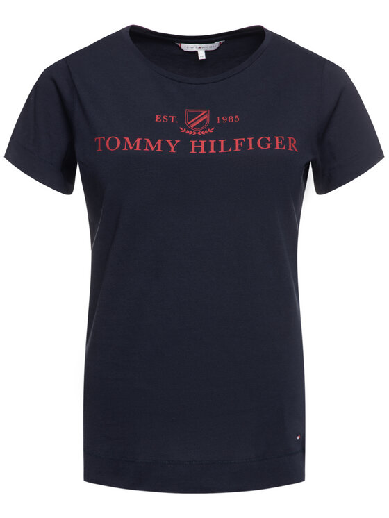 Tommy Hilfiger Tommy Hilfiger Marškinėliai Kelsey WW0WW25893 Tamsiai mėlyna Regular Fit