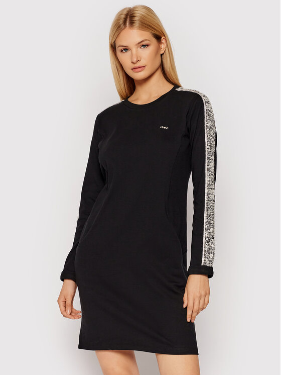 Liu Jo Sport Robe en tricot TF1164 J6144 Noir Regular Fit Modivo