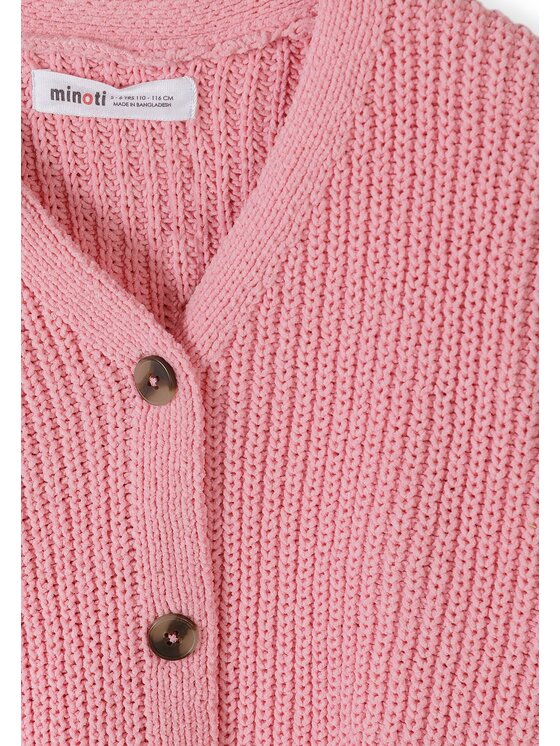 minoti minoti Kardigan 32KNIT159 Różowy Regular Fit