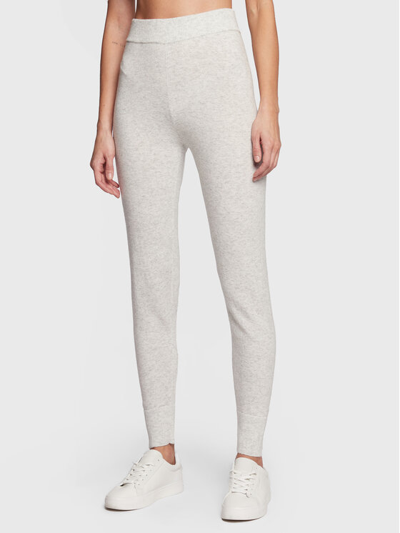 Gina Tricot Gina Tricot Pletene hlače Melia 18114 Siva Slim Fit