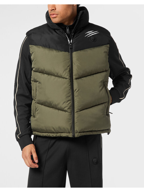 Plein Sport Plein Sport Gilet 24003 Verde Regular Fit
