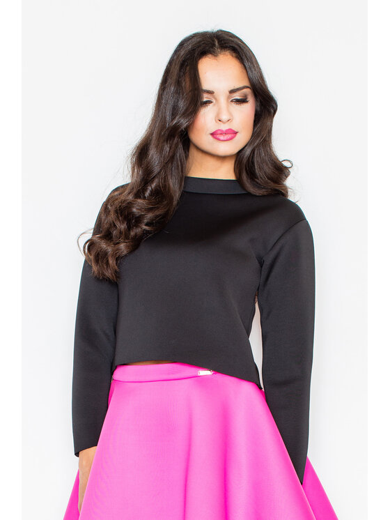 FIGL FIGL Blúzka M341 Čierna Regular Fit