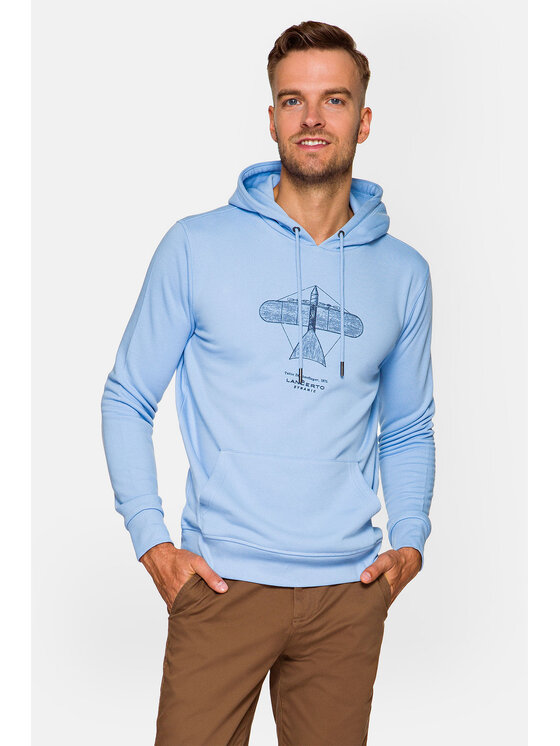Lancerto Lancerto Bluza Hank Błękitny Regular Fit