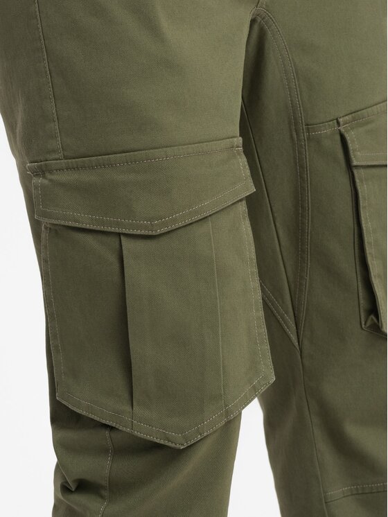 Ombre Ombre Joggery P886 Zielony Cargo Fit
