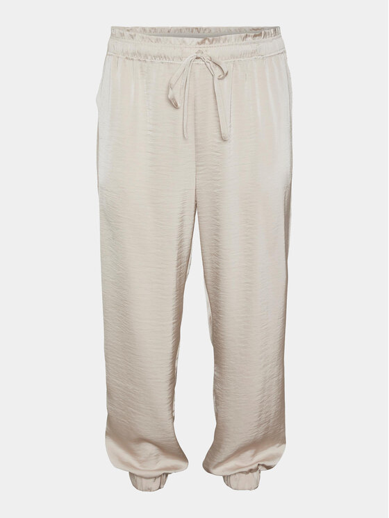 Vero Moda Curve Pantaloni din material Marys 10301979 Écru Loose Fit