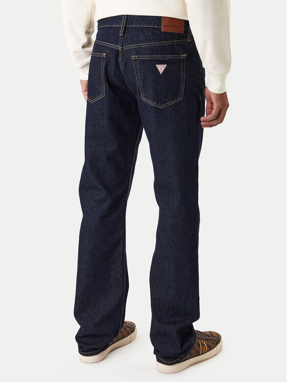 Guess Jeans Guess Jeans Jeans hlače M4BA80 D5HS1 Mornarsko modra Regular Fit