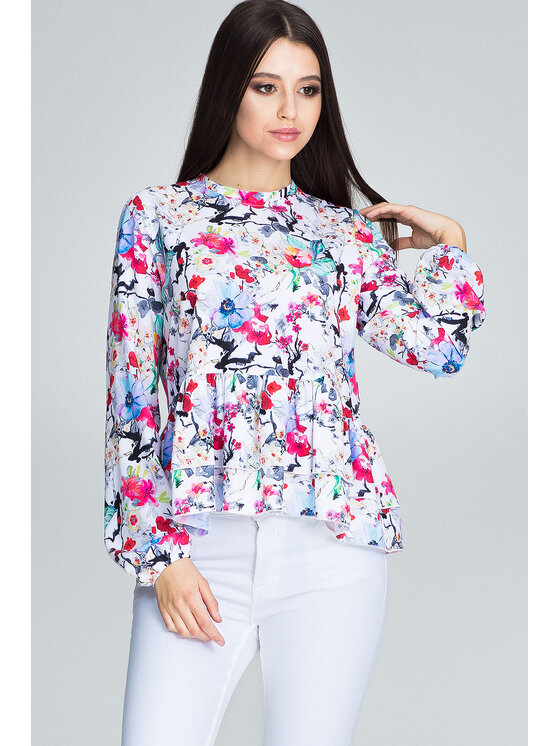 FIGL FIGL Blúzka M594 Farebná Regular Fit