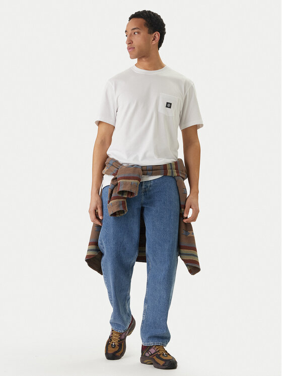 Element Element Tričko Icon Label Pocket ELYKT00198 Biela Regular Fit