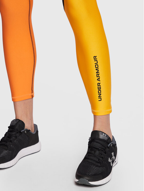Under Armour Under Armour Legginsy HeatGear® Ankle 1373936 Pomarańczowy Slim Fit