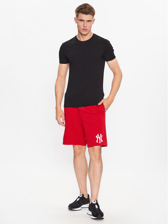47 Brand 47 Brand Спортни шорти New York Yankees Imprint 47 Helix Shorts Червен Regular Fit