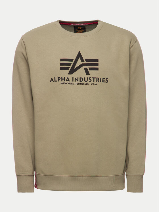 Alpha Industries Alpha Industries Mikina Basic 178302 Zelená Regular Fit