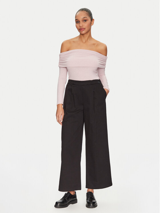 ONLY ONLY Παντελόνι υφασμάτινο Stella 15338662 Μαύρο Wide Leg