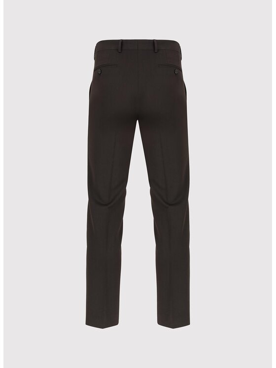 Pako Lorente Pako Lorente Spodnie garniturowe P25WF-6G-012 Brązowy Slim Fit