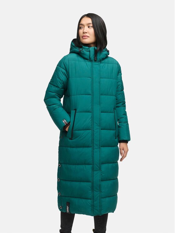 Navahoo Navahoo Kurtka zimowa Isalie Zielony Regular Fit