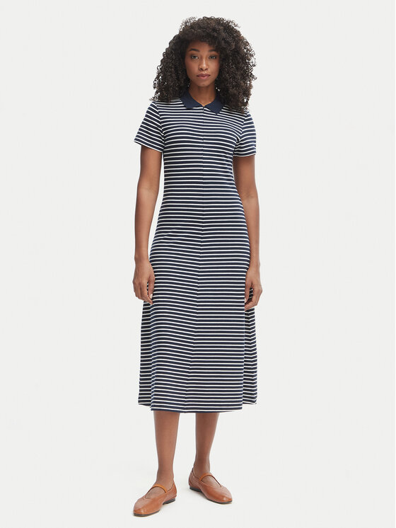 Tommy Hilfiger Rochie de zi WW0WW48745 Bleumarin Regular Fit