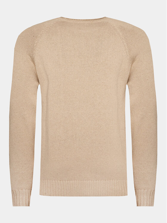 INDICODE INDICODE Kampsun Santoro 35-718 Beež Regular Fit