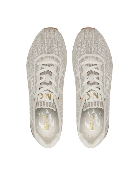 MICHAEL Michael Kors MICHAEL Michael Kors Laisvalaikio batai Monique Knit Trainer 43F3MQFSAM Pilka