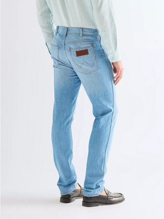 Wrangler Wrangler Jeansy Larston Light Wash Niebieski Slim Leg